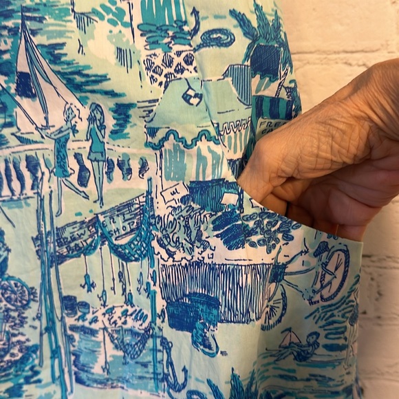 Lilly Pulitzer beachside themed sundress - Picture 9 of 11